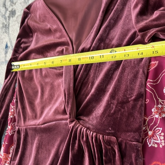XS Loft GAP & Old Navy LOT 4 dresses velvety mauve long sleeve holiday, spandex - Picture 12 of 13